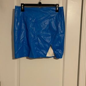 Faux Leather Mini Skirt